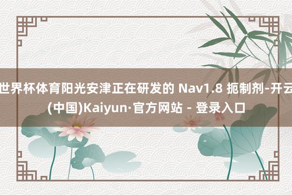世界杯体育阳光安津正在研发的 Nav1.8 扼制剂-开云(中国)Kaiyun·官方网站 - 登录入口