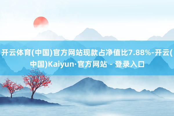 开云体育(中国)官方网站现款占净值比7.88%-开云(中国)Kaiyun·官方网站 - 登录入口