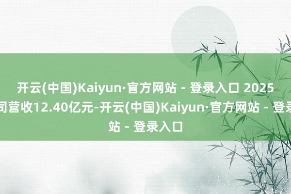 开云(中国)Kaiyun·官方网站 - 登录入口 2025年公司营收12.40亿元-开云(中国)Kaiyun·官方网站 - 登录入口